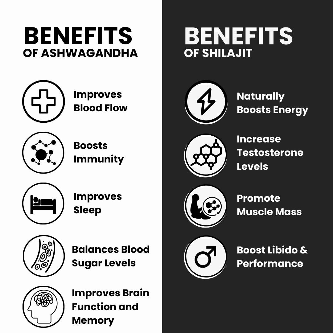 30 Day Shilajit Resin + 30 Day Ashwagandha + 3 FREE Biohacking Ebooks (4th of July Special)