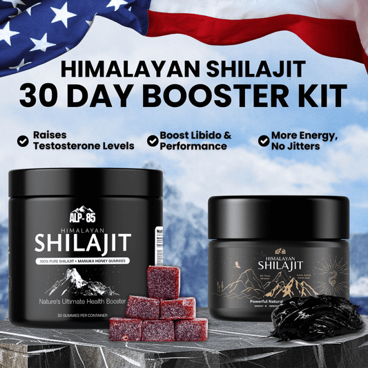 30 Serving of Shilajit Gummies + 30 Day Supply of Shilajit Resin+ 3 FREE Biohacking Ebooks (4th of July Special)